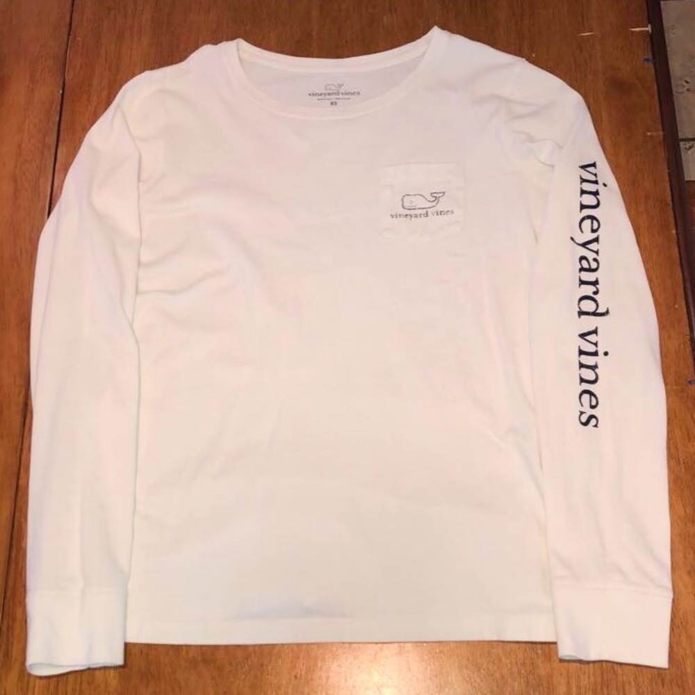Vineyard Vines Long Sleeve White T